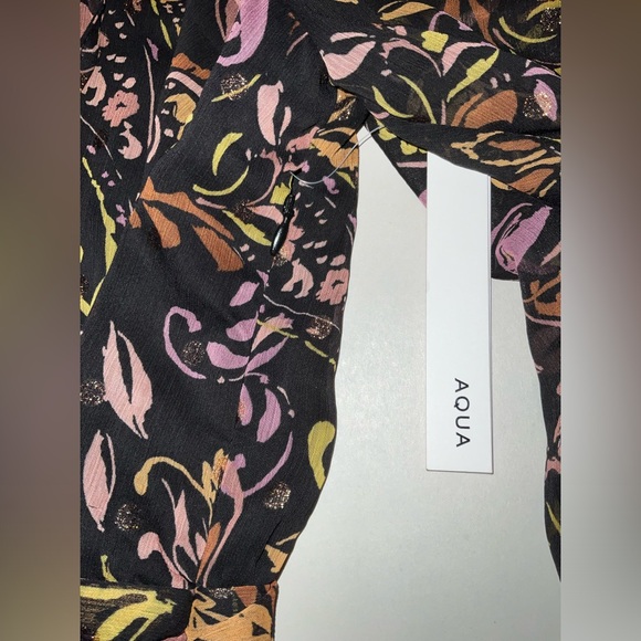 Aqua NWT Mini dress in Size Large - metallic accents - Bloomingdale’s exclusive - Picture 10 of 10